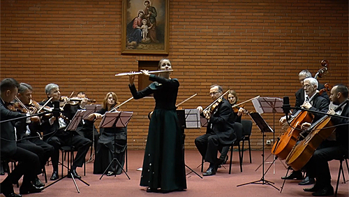 PH.E. Bach - Flute concerto in D minor WQ 22 first mov. I 